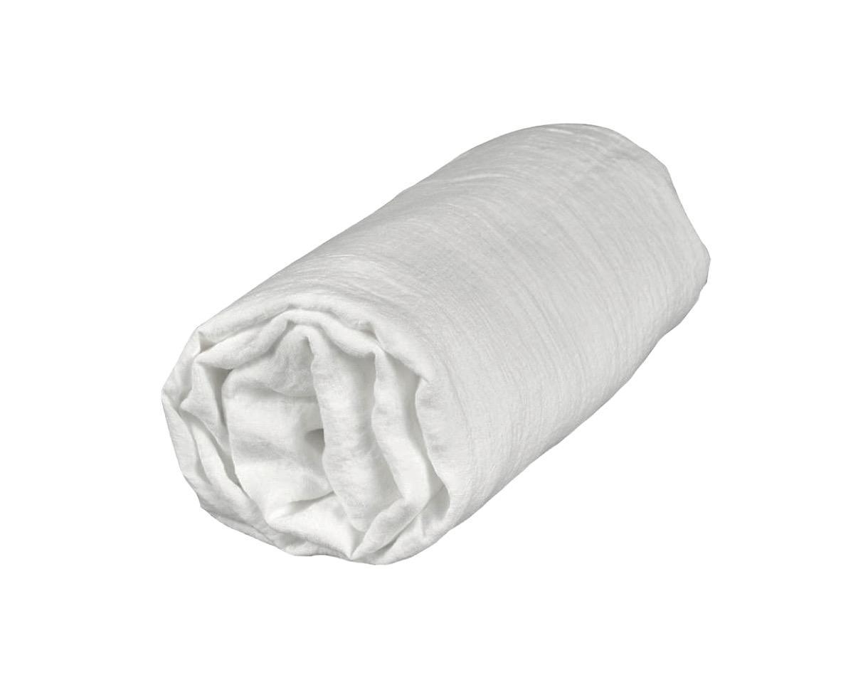 Linetxea Fitted Sheet White Limestone - Couleur Chanvre