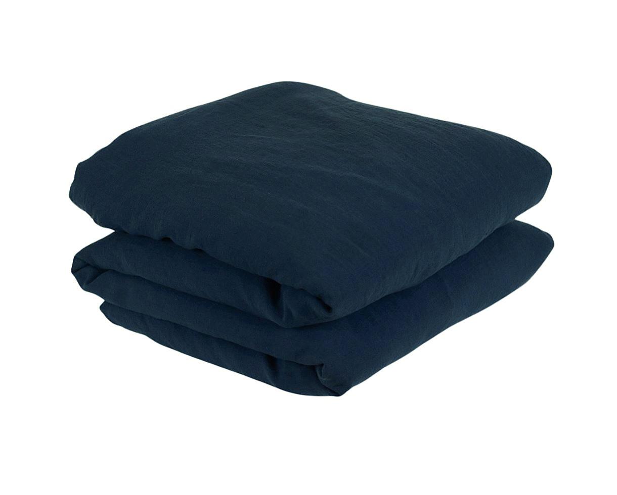 Linen duvet cover Japan Blue - Couleur Chanvre