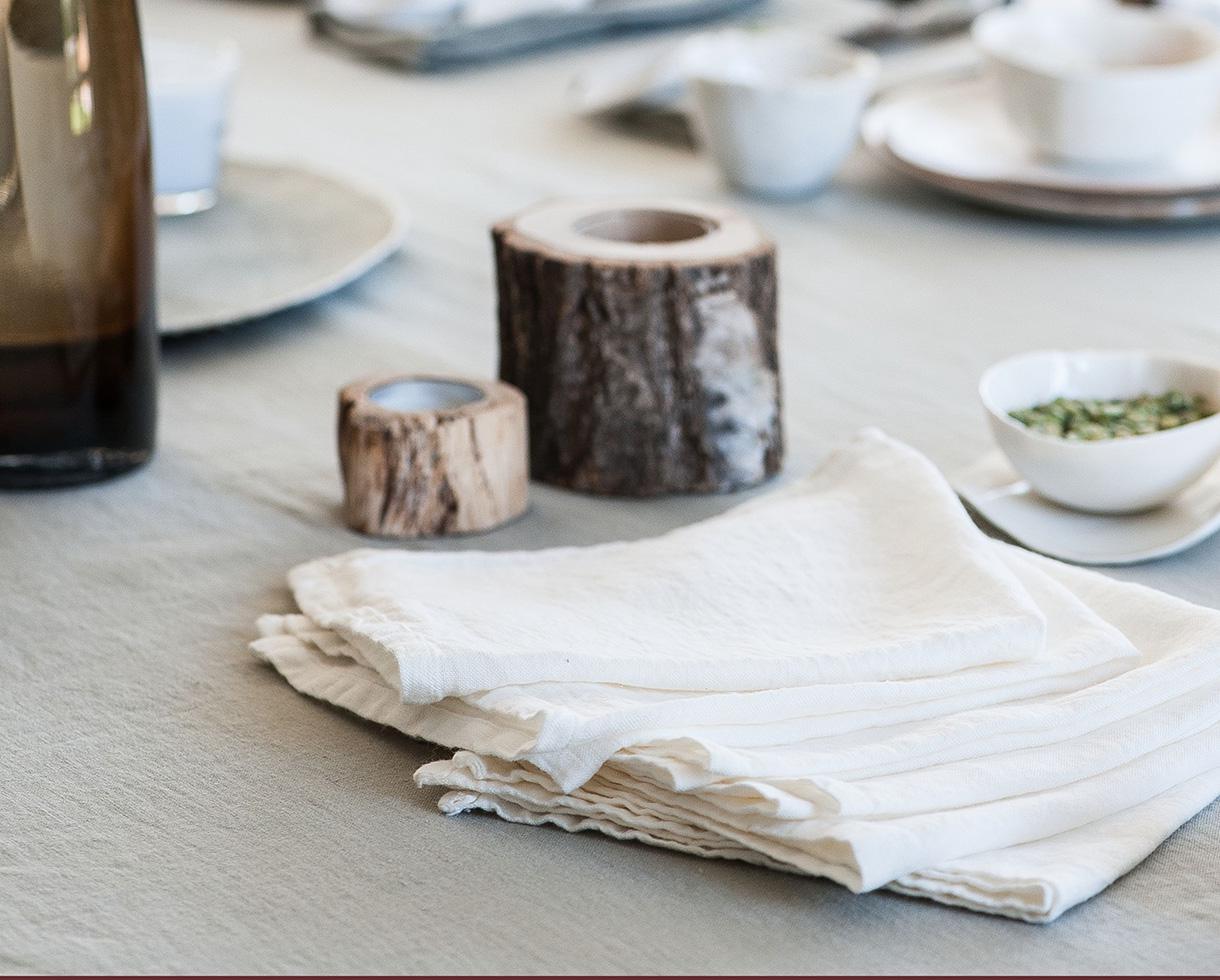 Serviette de table verte normande pur coton - Lingorama