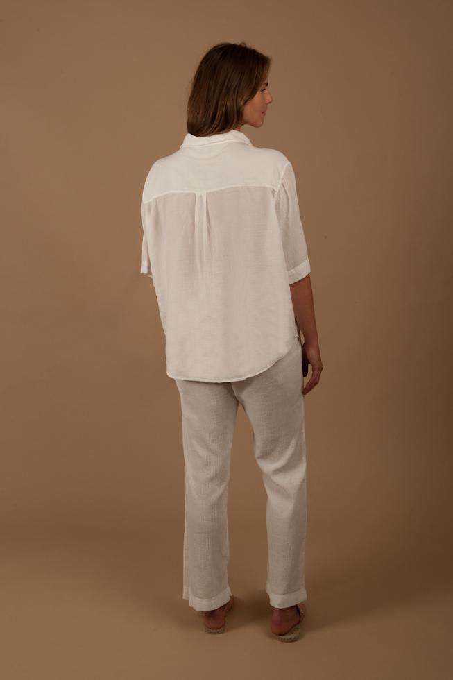 Pantalon de Pyjama Blanc de chaux - Couleur Chanvre