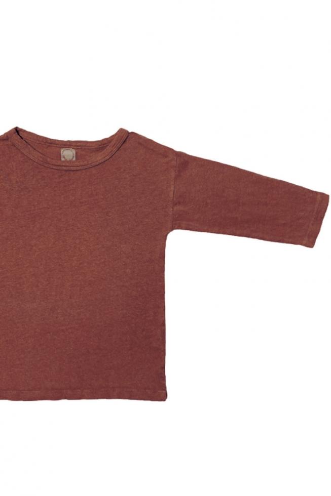 Le T-shirt 360 à manches longues Ocre Rouge - Couleur Chanvre